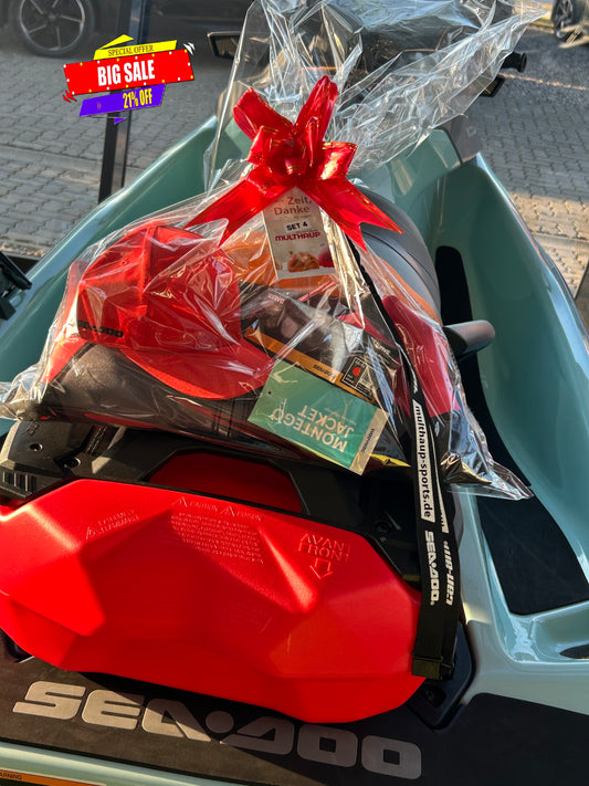 Sea-Doo Geschenk Set (4) Brille Cap Neopren Jacke Gr. S