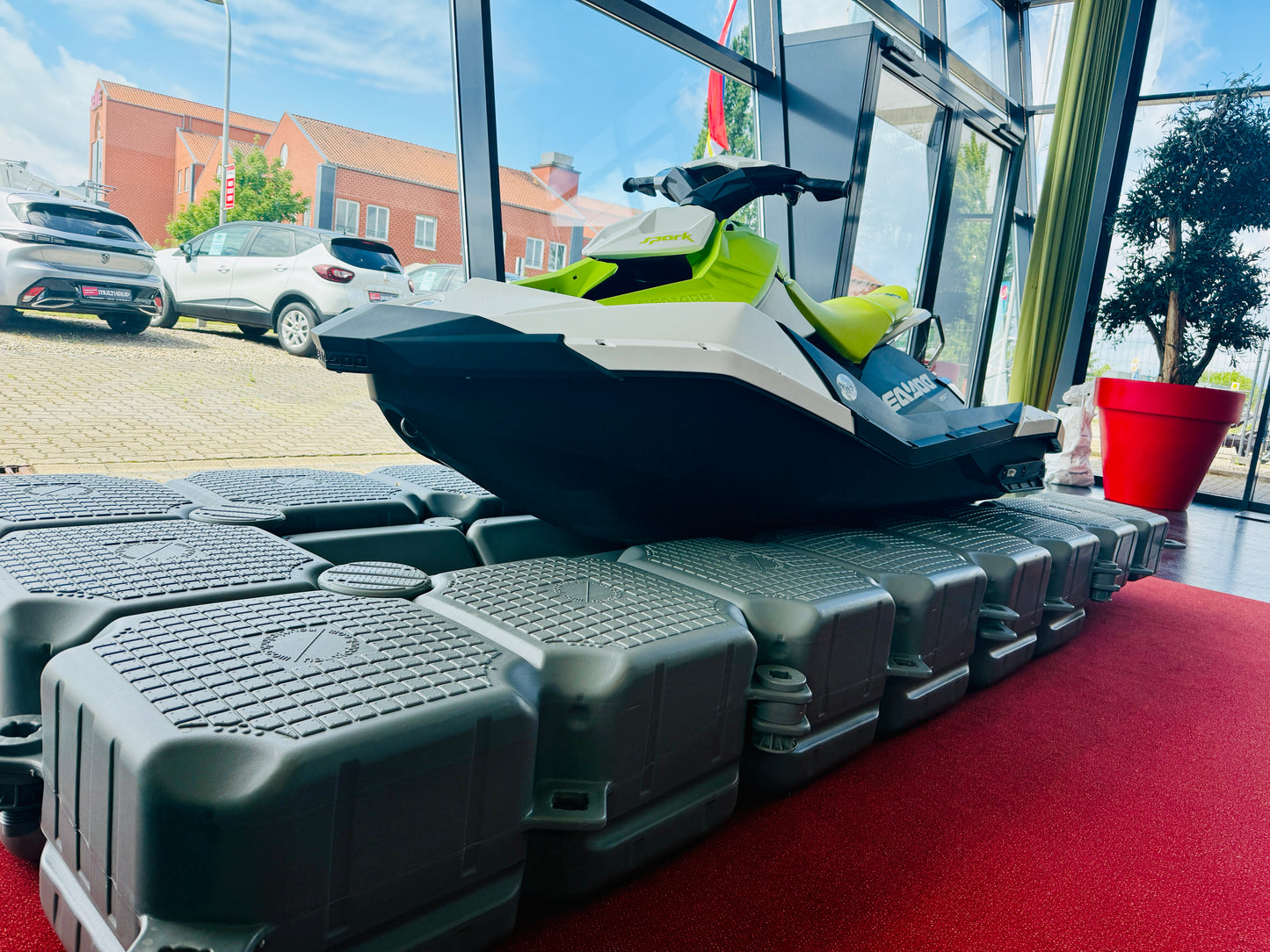 Ponton für Jetski Rampe Jet Port Plattform 1,5m x 4,0m