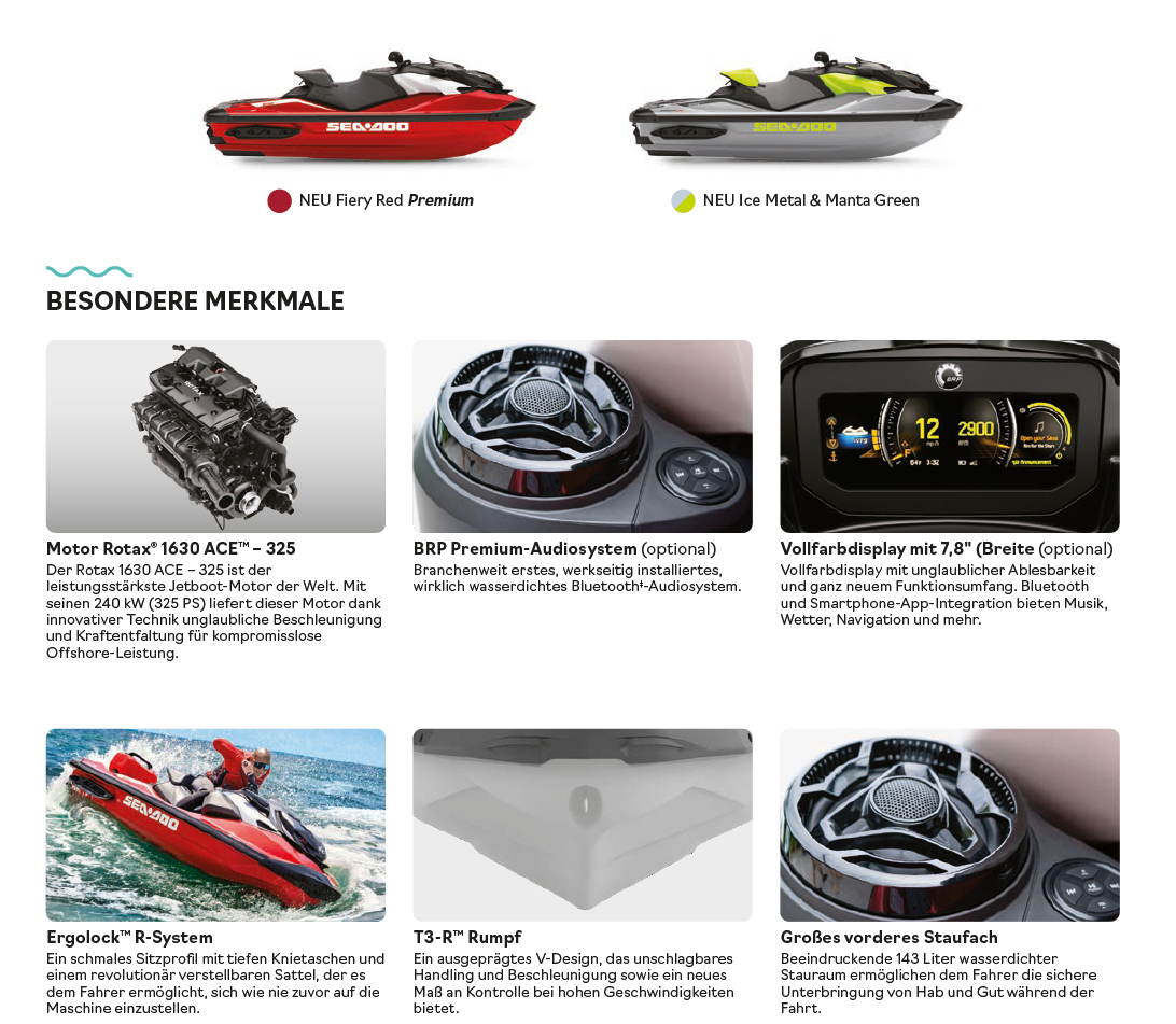 Sea Doo RXP X 325 -ICE METAL+MANTA GRREN- MY24