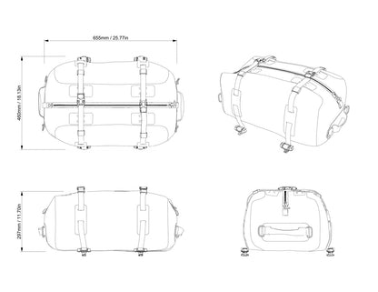 Sea-Doo wasserdichte Tasche 50L 295101365